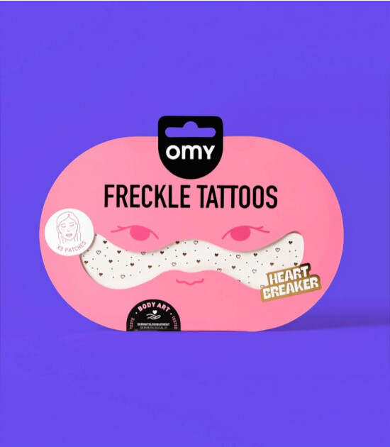 OMY Freckle Tattoos Ge&ccedil;ici &Ccedil;il D&ouml;vmesi // Heart Breaker