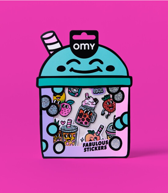 OMY Fabulous Sticker // Bubble Tea