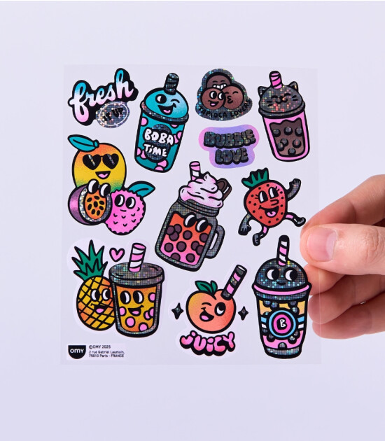 OMY Fabulous Sticker // Bubble Tea
