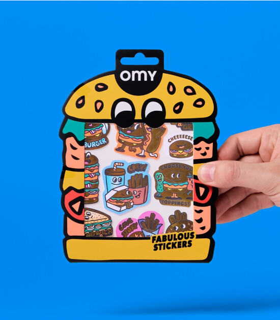 OMY Fabulous Sticker // Burger