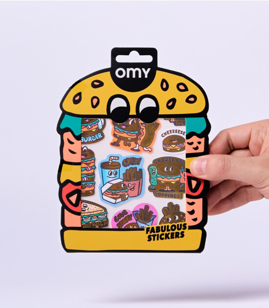 OMY Fabulous Sticker // Burger