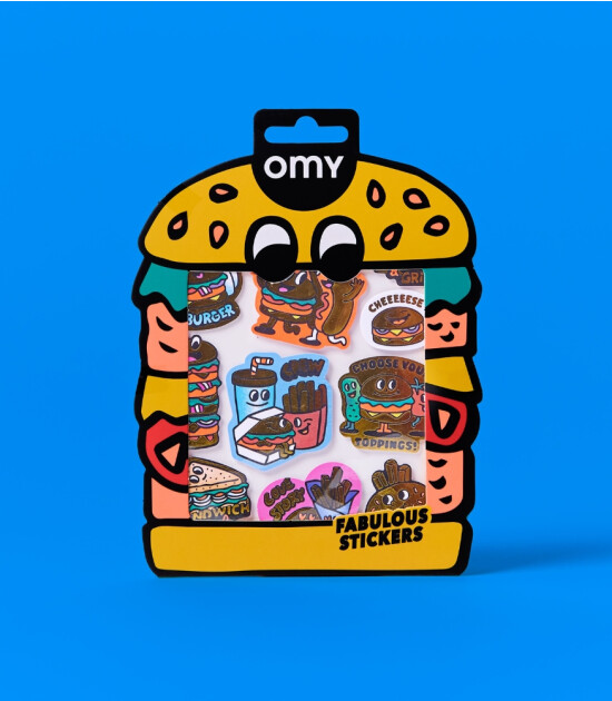 OMY Fabulous Sticker // Burger