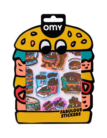OMY Fabulous Sticker // Burger