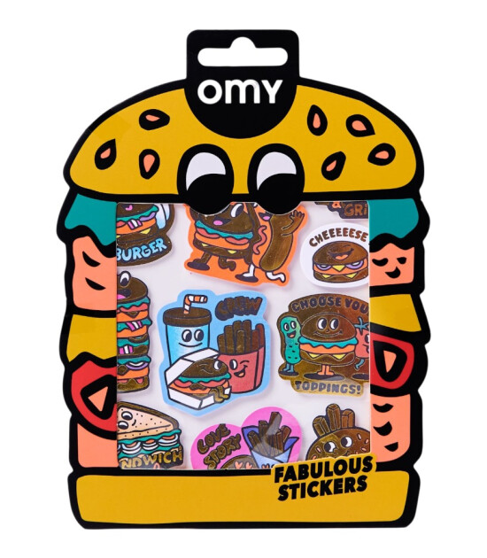 OMY Fabulous Sticker // Burger
