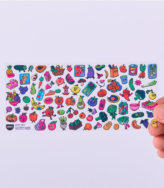 OMY Fabulous Sticker // Farmer's Market