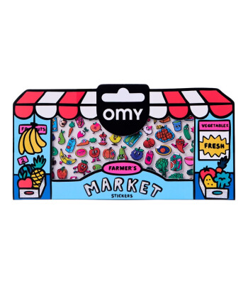 OMY Fabulous Sticker // Farmer's Market