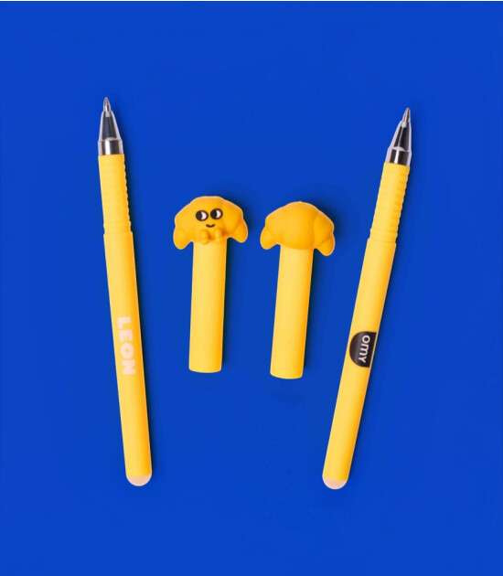 OMY Pen Buddies Silinebilir Kalem Seti // Leon & Miky