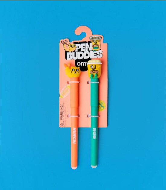OMY Pen Buddies Silinebilir Kalem Seti // Mewchi & Noo