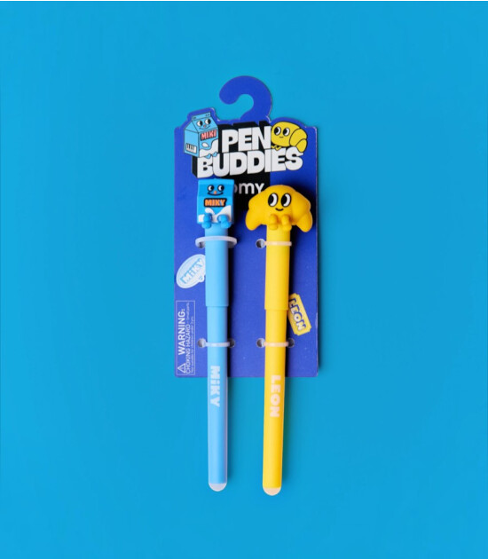 OMY Pen Buddies Silinebilir Kalem Seti // Leon & Miky