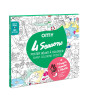 OMY Coloring Poster - Boyama Posteri ve Tohumlu Kalem // 4 Seasons