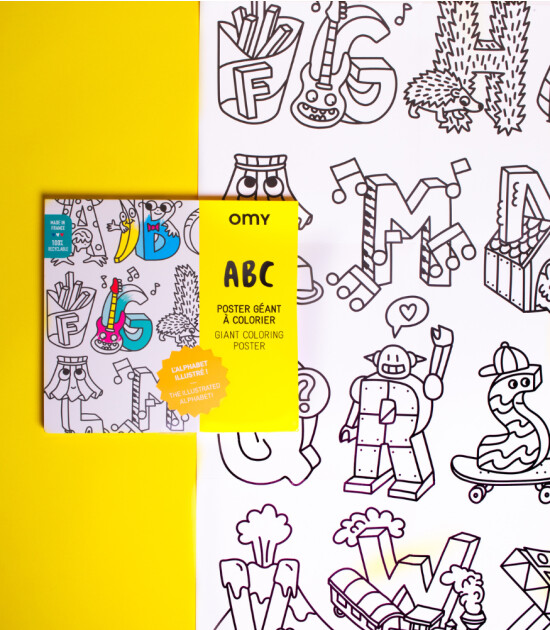 OMY Coloring Poster - Boyama Posteri // ABC
