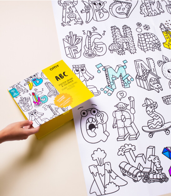 OMY Coloring Poster - Boyama Posteri // ABC