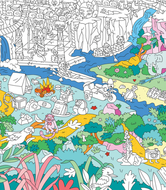 OMY Coloring Poster - Boyama Posteri // Dinos