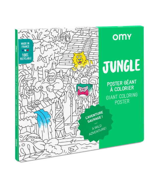 OMY Coloring Poster - Boyama Posteri // Jungle