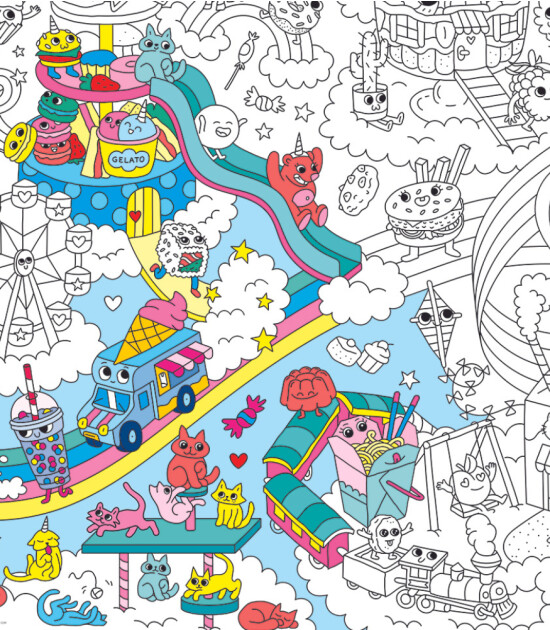 OMY Coloring Poster - Boyama Posteri // Kawaii