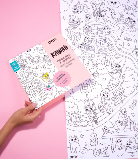 OMY Coloring Poster - Boyama Posteri // Kawaii