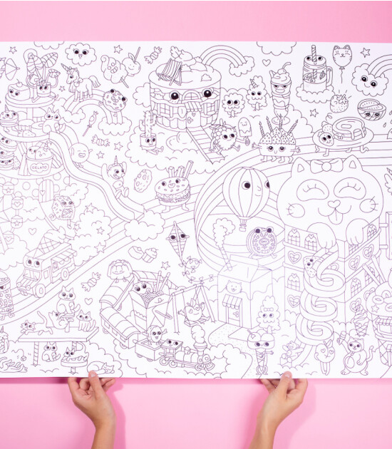 OMY Coloring Poster - Boyama Posteri // Kawaii