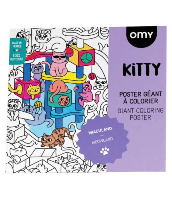 OMY Coloring Poster - Boyama Posteri // Kitty