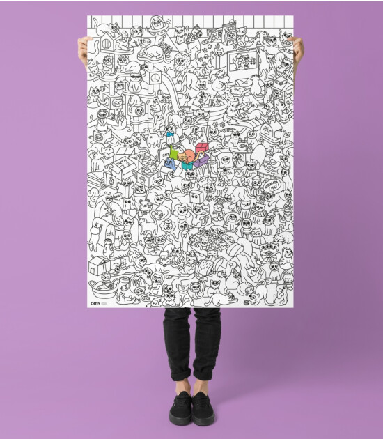OMY Coloring Poster - Boyama Posteri // Kitty