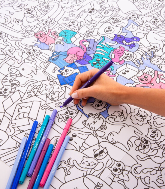 OMY Coloring Poster - Boyama Posteri // Kitty