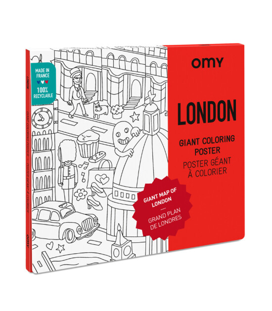 OMY Coloring Poster - Boyama Posteri // London