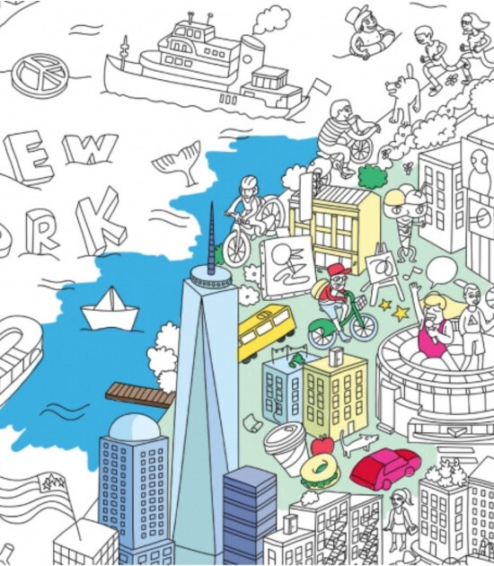 OMY Coloring Poster - Boyama Posteri // New York City