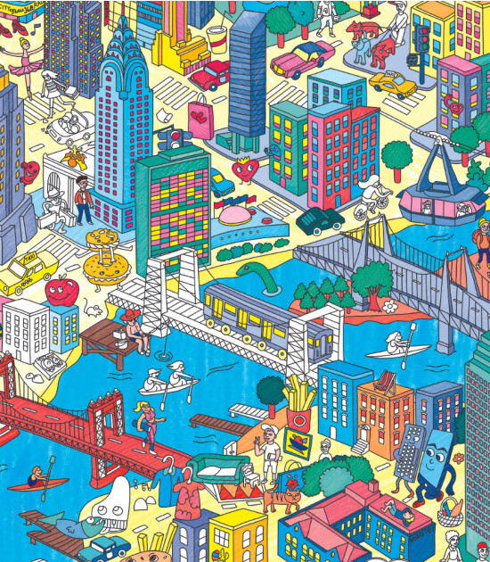 OMY Coloring Poster - Boyama Posteri // New York City