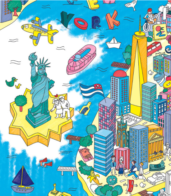 OMY Coloring Poster - Boyama Posteri // New York City