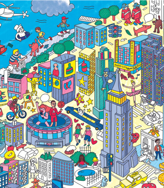 OMY Coloring Poster - Boyama Posteri // New York City