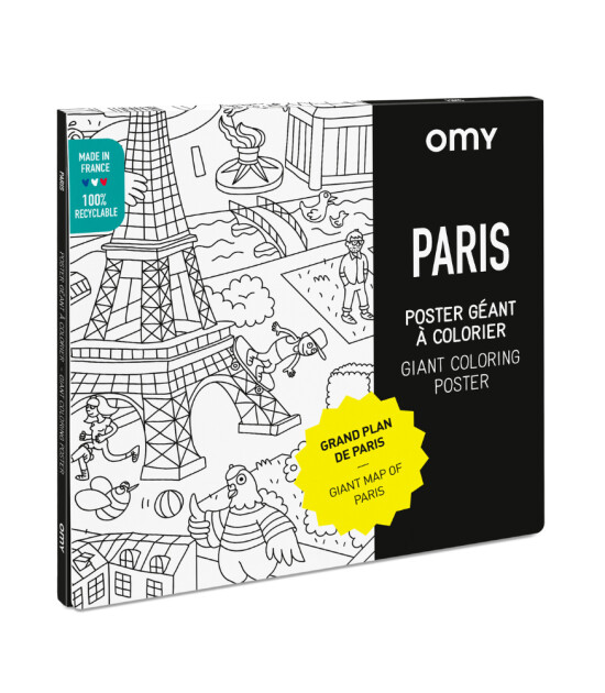 OMY Coloring Poster - Boyama Posteri // Paris