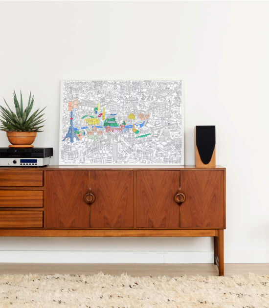 OMY Coloring Poster - Boyama Posteri // Paris