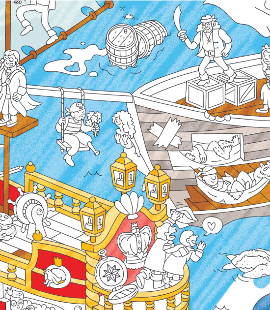 OMY Coloring Poster - Boyama Posteri // Pirates