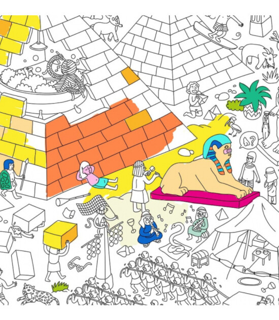 OMY Coloring Poster - Boyama Posteri // Pyramids