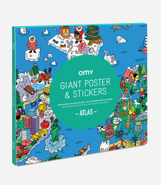 OMY Poster & Stickers // Atlas