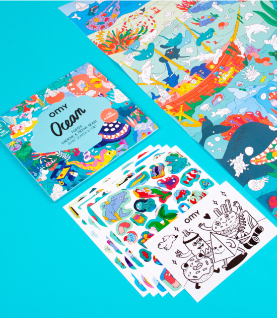 OMY Poster & Stickers // Ocean