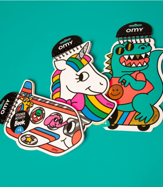 OMY Stickerlı Aktivite Kitabı Defteri // Dino