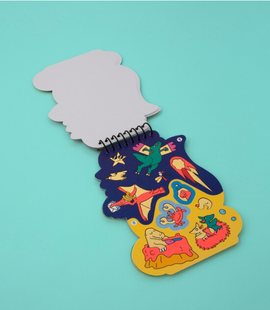 OMY Stickerlı Aktivite Kitabı Defteri // Dino