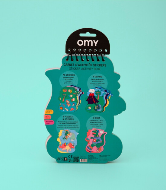 OMY Stickerlı Aktivite Kitabı Defteri // Dino