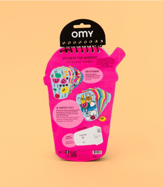 OMY Stickerlı Aktivite Kitabı Defteri // Bubble Tea