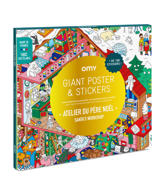 OMY Poster & Stickers // Santa's Workshop