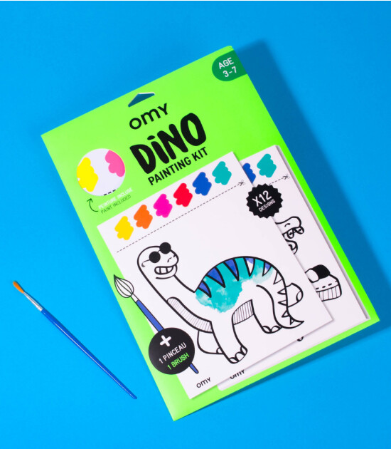 OMY Sulu Boyalı Boyama Kiti // Dino