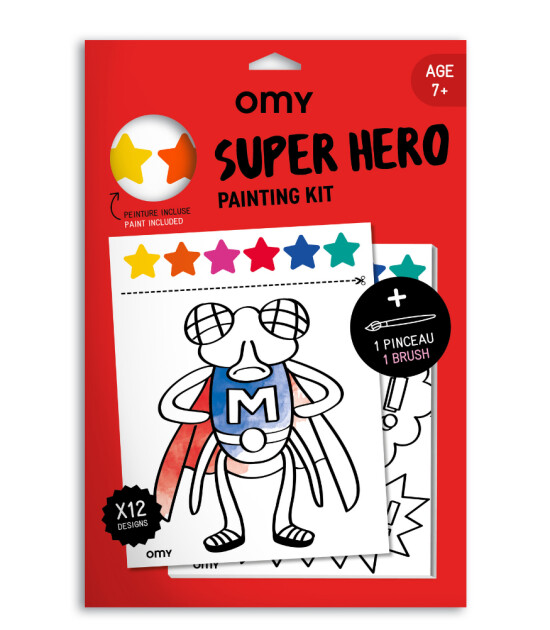 OMY Sulu Boyalı Boyama Kiti // Super Heros