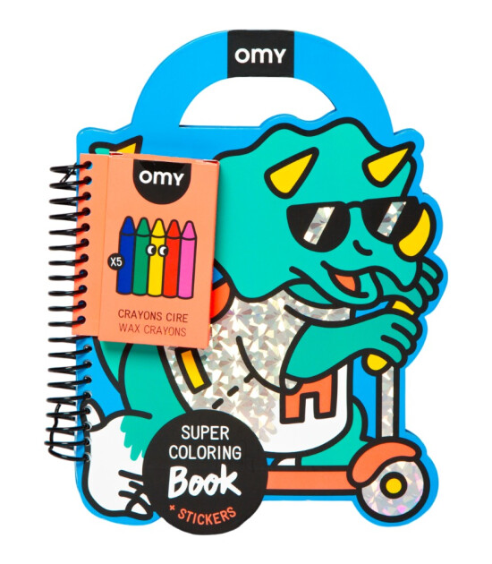 OMY Super Coloring Stickerlı Not Defteri // Dino
