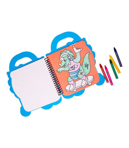 OMY Super Coloring Stickerlı Not Defteri // Dino