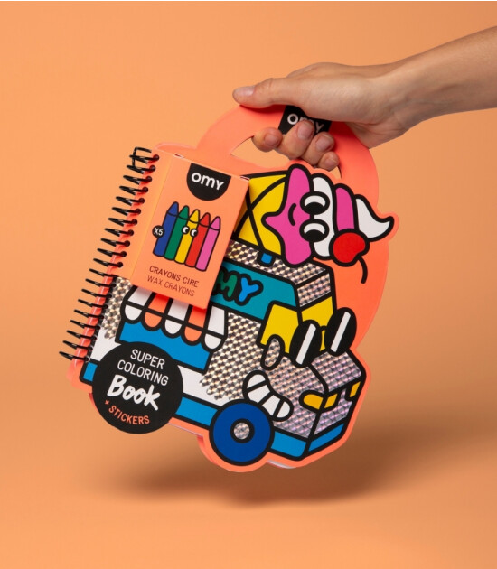 OMY Super Coloring Stickerlı Not Defteri // Yummy
