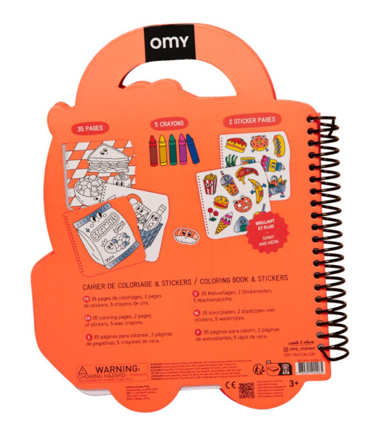 OMY Super Coloring Stickerlı Not Defteri // Yummy