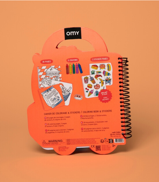 OMY Super Coloring Stickerlı Not Defteri // Yummy