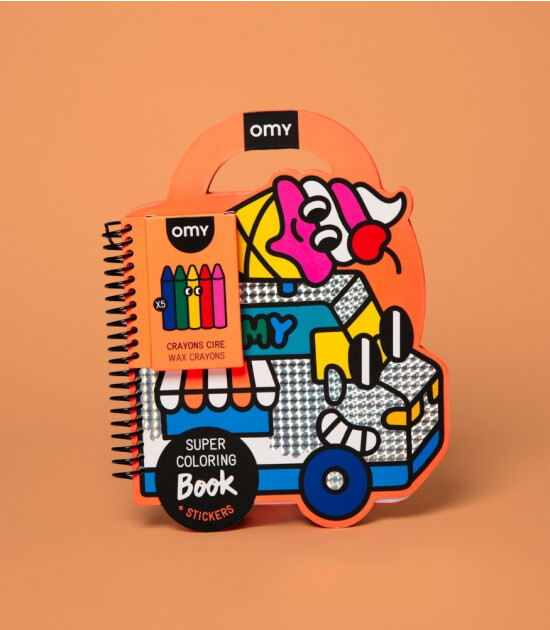 OMY Super Coloring Stickerlı Not Defteri // Yummy