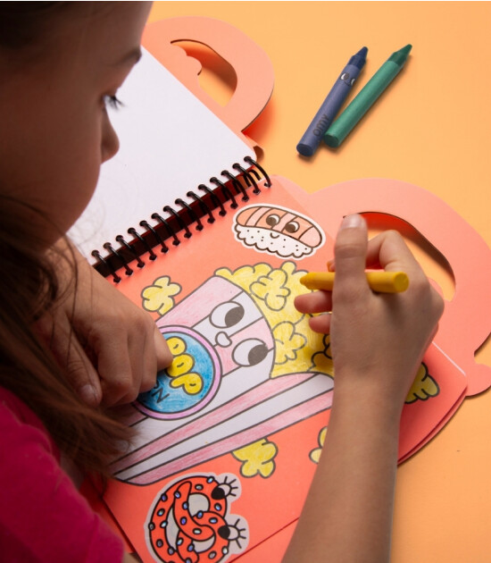 OMY Super Coloring Stickerlı Not Defteri // Yummy