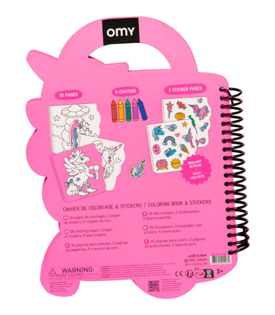 OMY Super Coloring Stickerlı Not Defteri // Lily